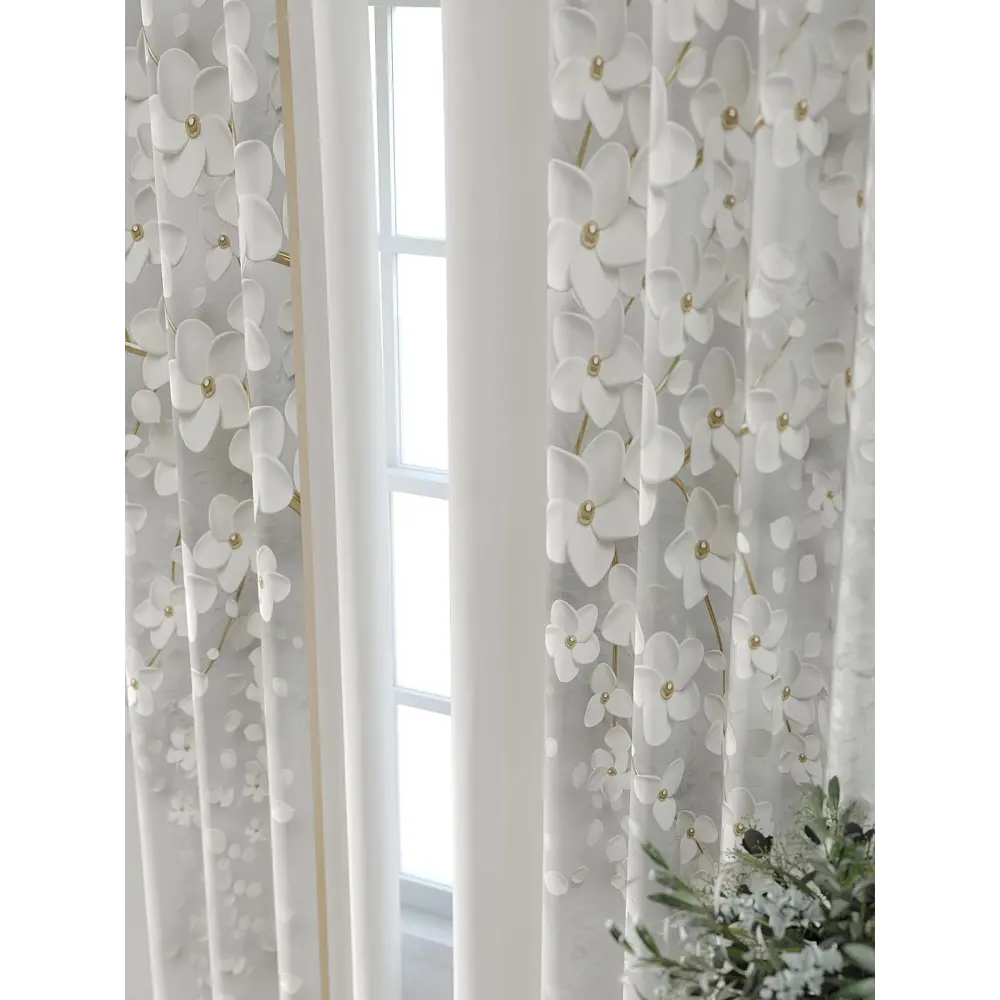 Фото 3 Комплект штор Comfy way Форнерс - 235 - 260 см CW709235260-260 на шторной ленте 260x150 см цвет белый Фото 3 Комплект штор Comfy way Форнерс - 235 - 260 см CW709235260-260 на шторной ленте 260x150 см цвет белый