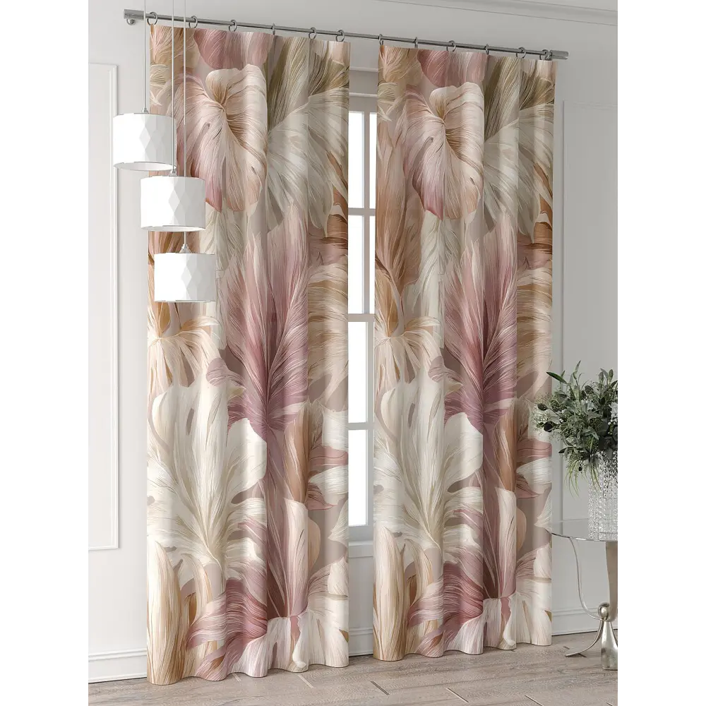 Фото 4 Комплект штор Comfy way Форнерс - 220 - 240 см CW709220240-240 на шторной ленте 240x150 см цвет бежевый Фото 4 Комплект штор Comfy way Форнерс - 220 - 240 см CW709220240-240 на шторной ленте 240x150 см цвет бежевый