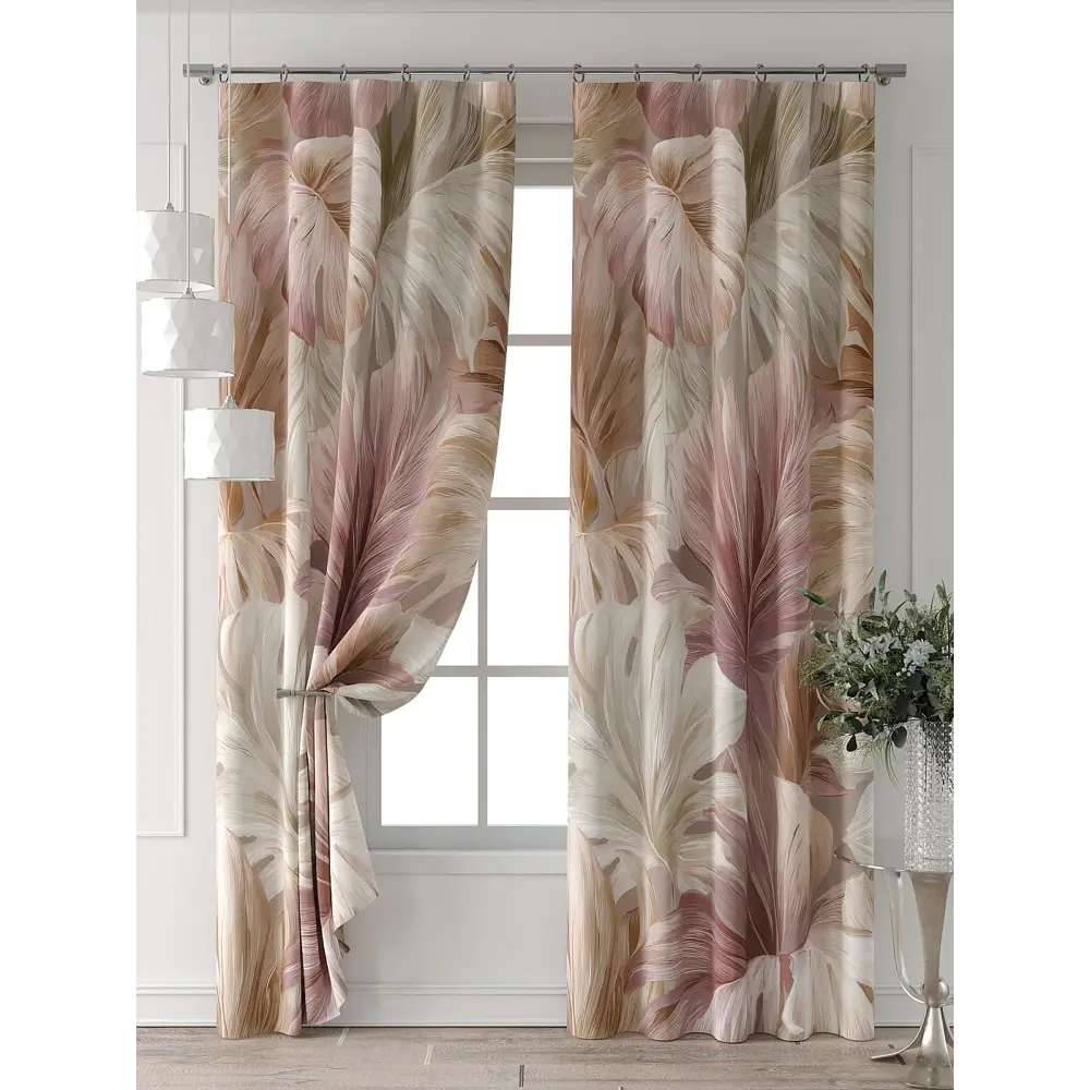Фото 7 Комплект штор Comfy way Форнерс - 220 - 240 см CW709220240-240 на шторной ленте 240x150 см цвет бежевый Фото 7 Комплект штор Comfy way Форнерс - 220 - 240 см CW709220240-240 на шторной ленте 240x150 см цвет бежевый