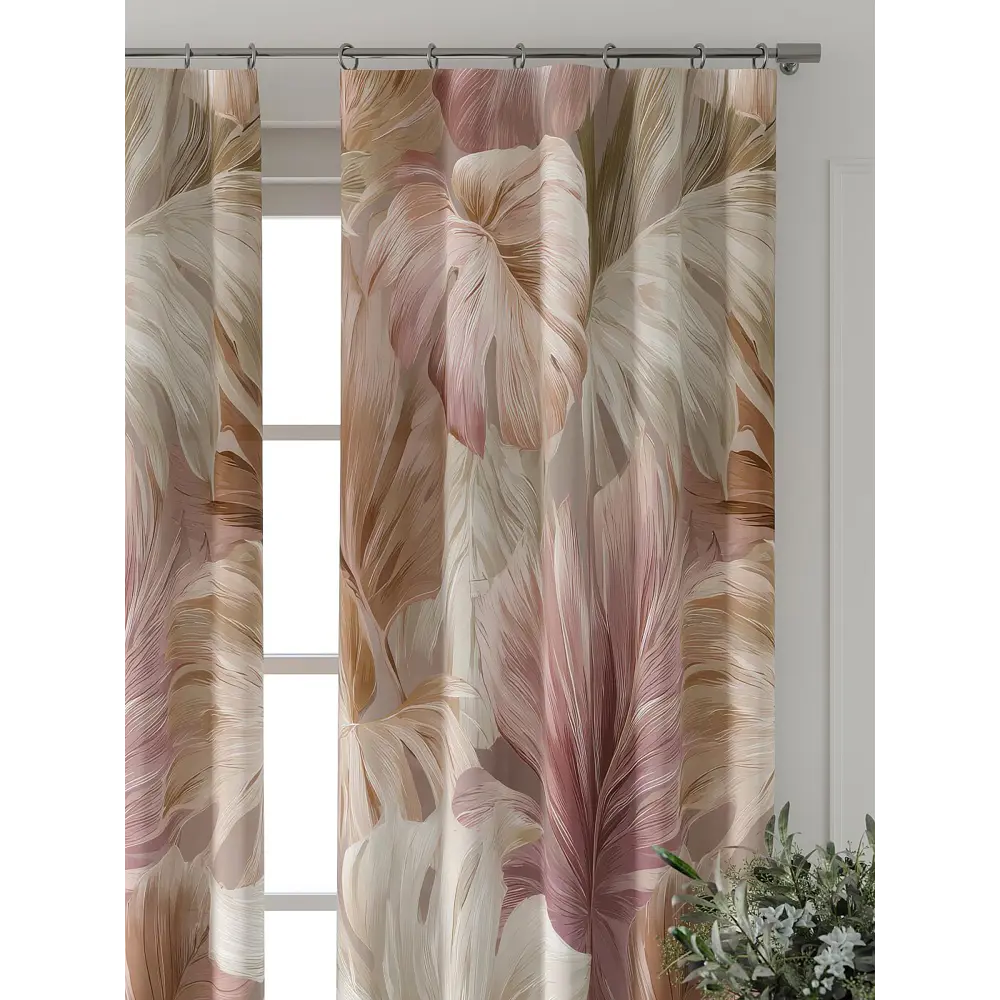 Фото 5 Комплект штор Comfy way Форнерс - 220 - 240 см CW709220240-240 на шторной ленте 240x150 см цвет бежевый Фото 5 Комплект штор Comfy way Форнерс - 220 - 240 см CW709220240-240 на шторной ленте 240x150 см цвет бежевый