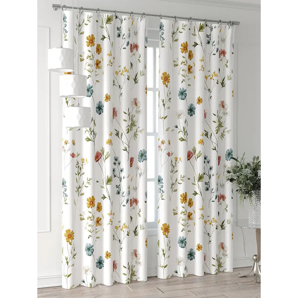 Фото 4 Комплект штор Comfy way Форнерс - 231 - 240 см CW709231240-240 на шторной ленте 240x150 см цвет белый Фото 4 Комплект штор Comfy way Форнерс - 231 - 240 см CW709231240-240 на шторной ленте 240x150 см цвет белый