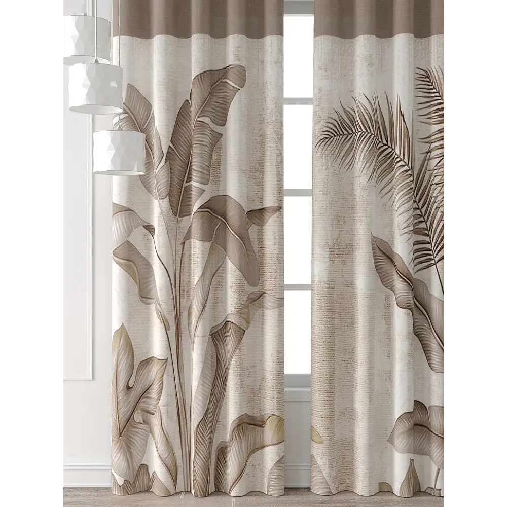 Фото 6 Комплект штор Comfy way Форнерс - 238 - 240 см CW709238240-240 на шторной ленте 240x150 см цвет бежевый Фото 6 Комплект штор Comfy way Форнерс - 238 - 240 см CW709238240-240 на шторной ленте 240x150 см цвет бежевый