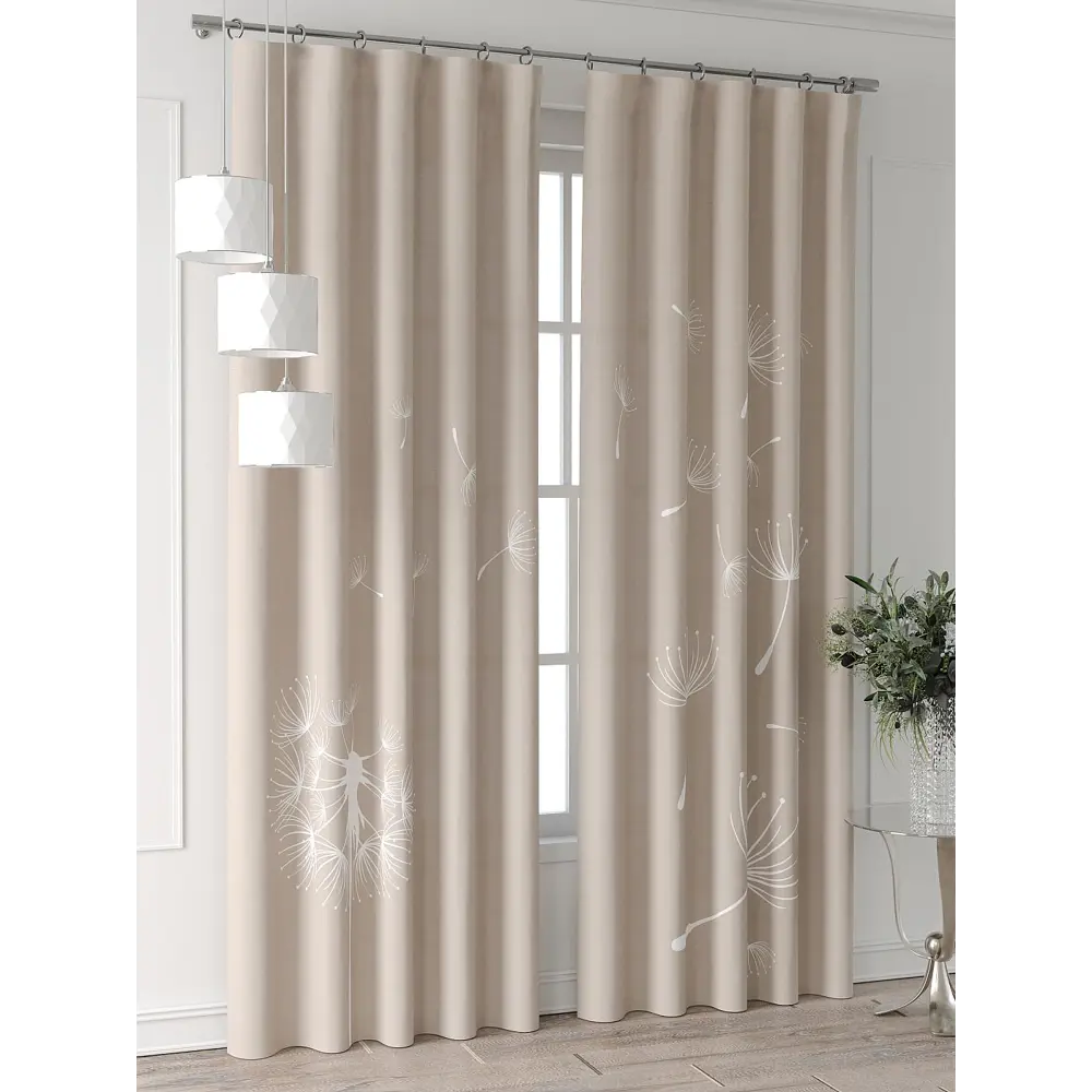 Фото 4 Комплект штор Comfy way Форнерс - 242 - 240 см CW709242240-240 на шторной ленте 240x150 см цвет бежевый Фото 4 Комплект штор Comfy way Форнерс - 242 - 240 см CW709242240-240 на шторной ленте 240x150 см цвет бежевый