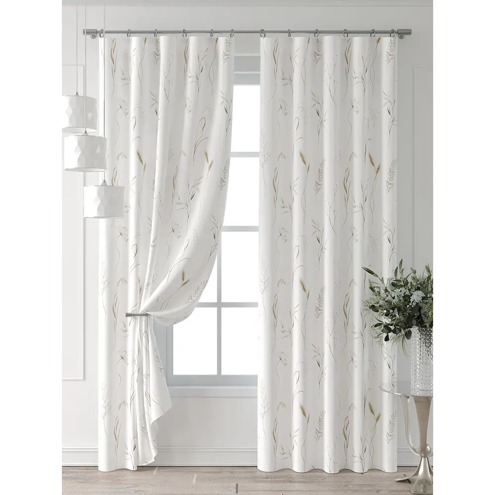 Фото 7 Комплект штор Comfy way Форнерс - 252 - 240 см CW709252240-240 на шторной ленте 240x150 см цвет бежевый Фото 7 Комплект штор Comfy way Форнерс - 252 - 240 см CW709252240-240 на шторной ленте 240x150 см цвет бежевый