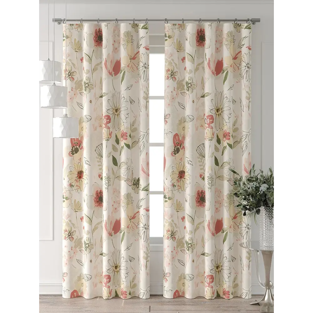 Фото 2 Комплект штор Comfy way Форнерс - 256 - 240 см CW709256240-240 на шторной ленте 240x150 см цвет бежевый Фото 2 Комплект штор Comfy way Форнерс - 256 - 240 см CW709256240-240 на шторной ленте 240x150 см цвет бежевый