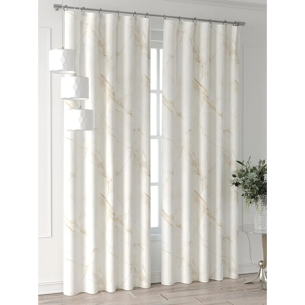 Фото 4 Комплект штор Comfy way Форнерс - 273 - 240 см CW709273240-240 на шторной ленте 240x150 см цвет белый Фото 4 Комплект штор Comfy way Форнерс - 273 - 240 см CW709273240-240 на шторной ленте 240x150 см цвет белый