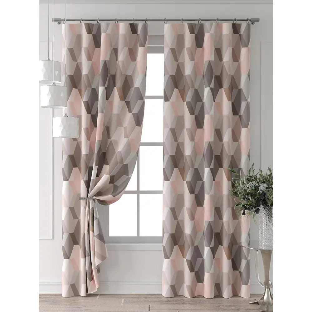 Фото 7 Комплект штор Comfy way Форнерс - 274 - 240 см CW709274240-240 на шторной ленте 240x150 см цвет бежевый Фото 7 Комплект штор Comfy way Форнерс - 274 - 240 см CW709274240-240 на шторной ленте 240x150 см цвет бежевый