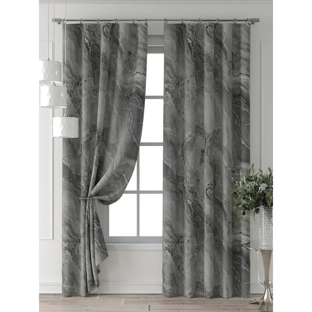 Фото 7 Комплект штор Comfy way Форнерс - 267 - 260 см CW709267260-260 на шторной ленте 260x150 см цвет серый Фото 7 Комплект штор Comfy way Форнерс - 267 - 260 см CW709267260-260 на шторной ленте 260x150 см цвет серый