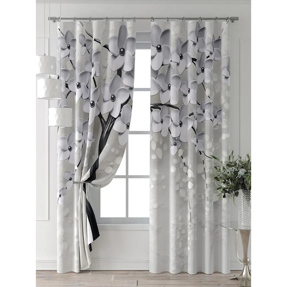 Фото 7 Комплект штор Comfy way Форнерс - 237 - 260 см CW709237260-260 на шторной ленте 260x150 см цвет серый Фото 7 Комплект штор Comfy way Форнерс - 237 - 260 см CW709237260-260 на шторной ленте 260x150 см цвет серый