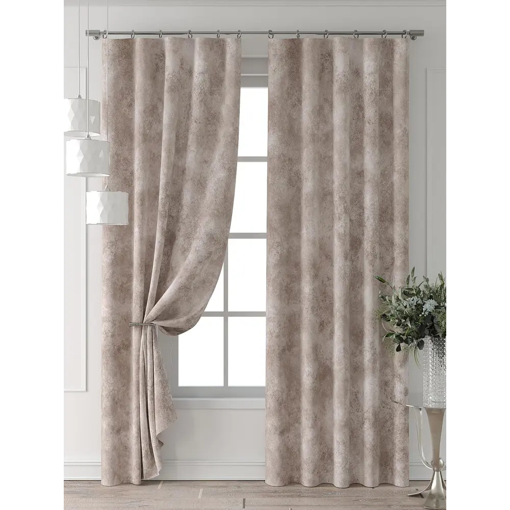 Фото 7 Комплект штор Comfy way Форнерс - 269 - 240 см CW709269240-240 на шторной ленте 240x150 см цвет бежевый Фото 7 Комплект штор Comfy way Форнерс - 269 - 240 см CW709269240-240 на шторной ленте 240x150 см цвет бежевый