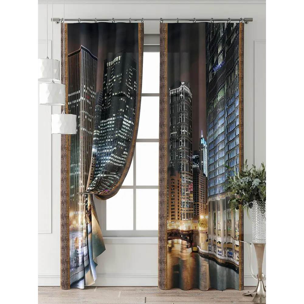 Фото 6 Комплект штор Comfy way Фриости - 12 - 260 см CW711012260-260 на шторной ленте 260x150 см цвет коричневый Фото 6 Комплект штор Comfy way Фриости - 12 - 260 см CW711012260-260 на шторной ленте 260x150 см цвет коричневый