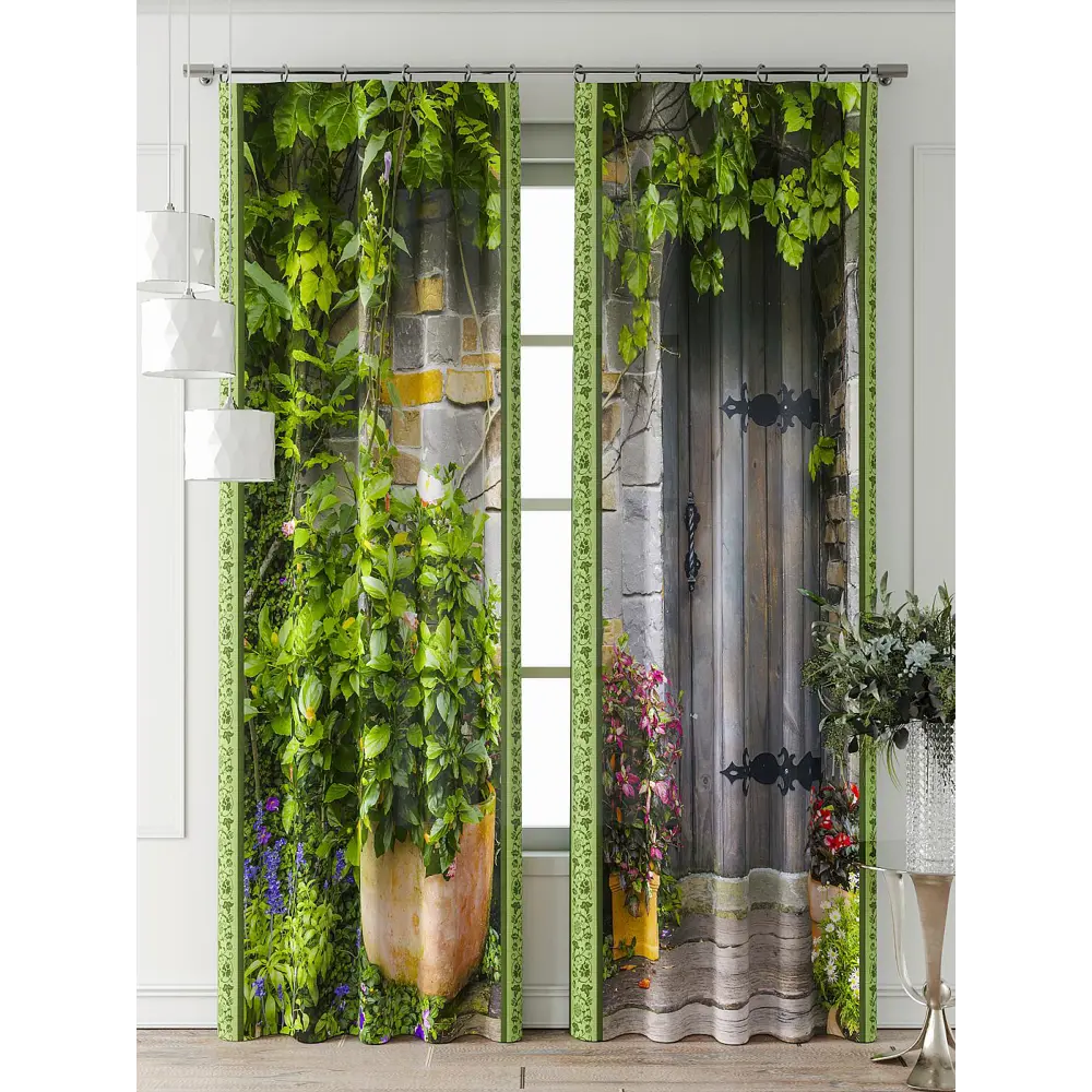 Фото 7 Комплект штор Comfy way Фриости - 14 - 260 см CW711014260-260 на шторной ленте 260x150 см цвет зеленый Фото 7 Комплект штор Comfy way Фриости - 14 - 260 см CW711014260-260 на шторной ленте 260x150 см цвет зеленый