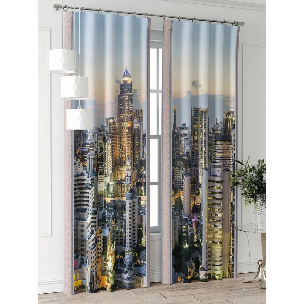 Фото 2 Комплект штор Comfy way Фриости - 15 - 260 см CW711015260-260 на шторной ленте 260x150 см цвет бежевый Фото 2 Комплект штор Comfy way Фриости - 15 - 260 см CW711015260-260 на шторной ленте 260x150 см цвет бежевый