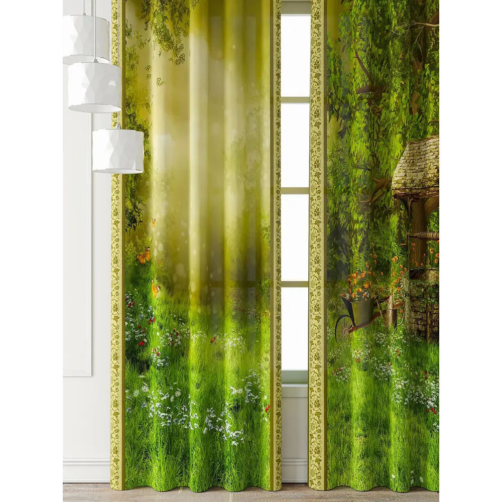 Фото 3 Комплект штор Comfy way Фриости - 20 - 260 см CW711020260-260 на шторной ленте 260x150 см цвет зеленый Фото 3 Комплект штор Comfy way Фриости - 20 - 260 см CW711020260-260 на шторной ленте 260x150 см цвет зеленый