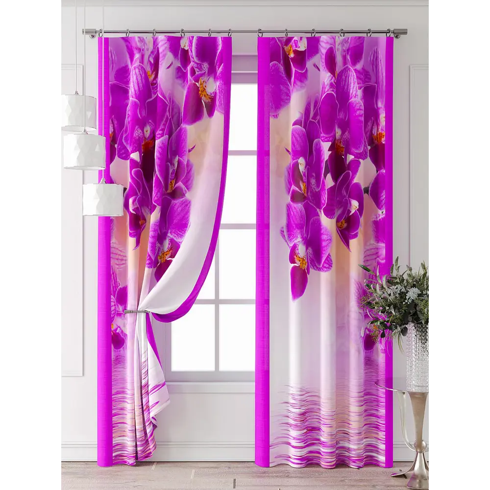 Фото 6 Комплект штор Comfy way Фриости - 35 - 260 см CW711035260-260 на шторной ленте 260x150 см цвет розовый Фото 6 Комплект штор Comfy way Фриости - 35 - 260 см CW711035260-260 на шторной ленте 260x150 см цвет розовый
