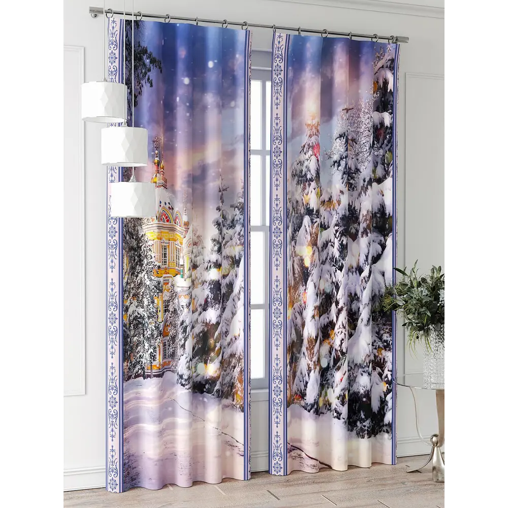 Фото 2 Комплект штор Comfy way Фриости - 37 - 260 см CW711037260-260 на шторной ленте 260x150 см цвет белый Фото 2 Комплект штор Comfy way Фриости - 37 - 260 см CW711037260-260 на шторной ленте 260x150 см цвет белый