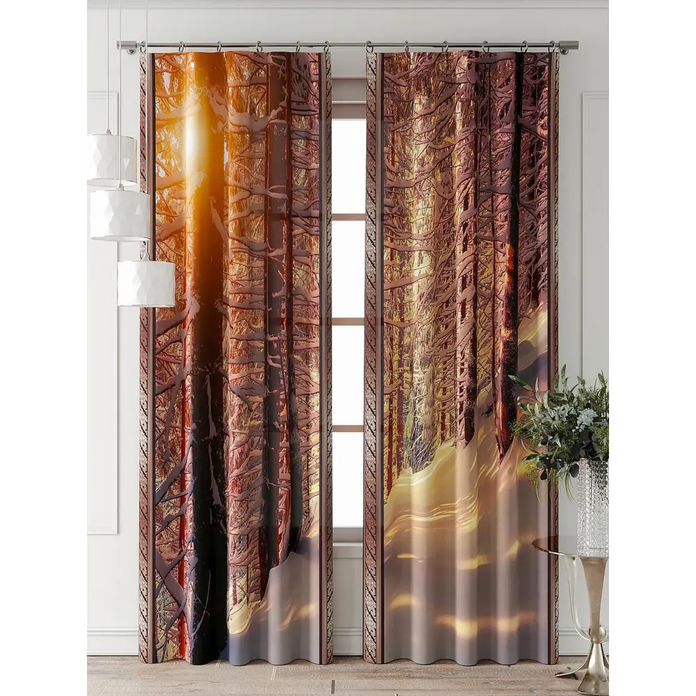 Фото 7 Комплект штор Comfy way Фриости - 49 - 260 см CW711049260-260 на шторной ленте 260x150 см цвет бежевый Фото 7 Комплект штор Comfy way Фриости - 49 - 260 см CW711049260-260 на шторной ленте 260x150 см цвет бежевый