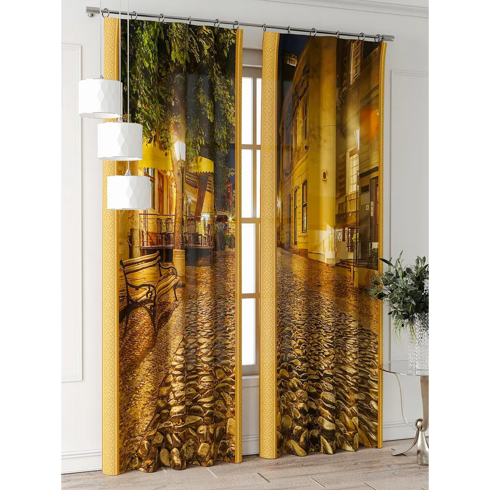 Фото 2 Комплект штор Comfy way Фриости - 50 - 260 см CW711050260-260 на шторной ленте 260x150 см цвет бежевый Фото 2 Комплект штор Comfy way Фриости - 50 - 260 см CW711050260-260 на шторной ленте 260x150 см цвет бежевый