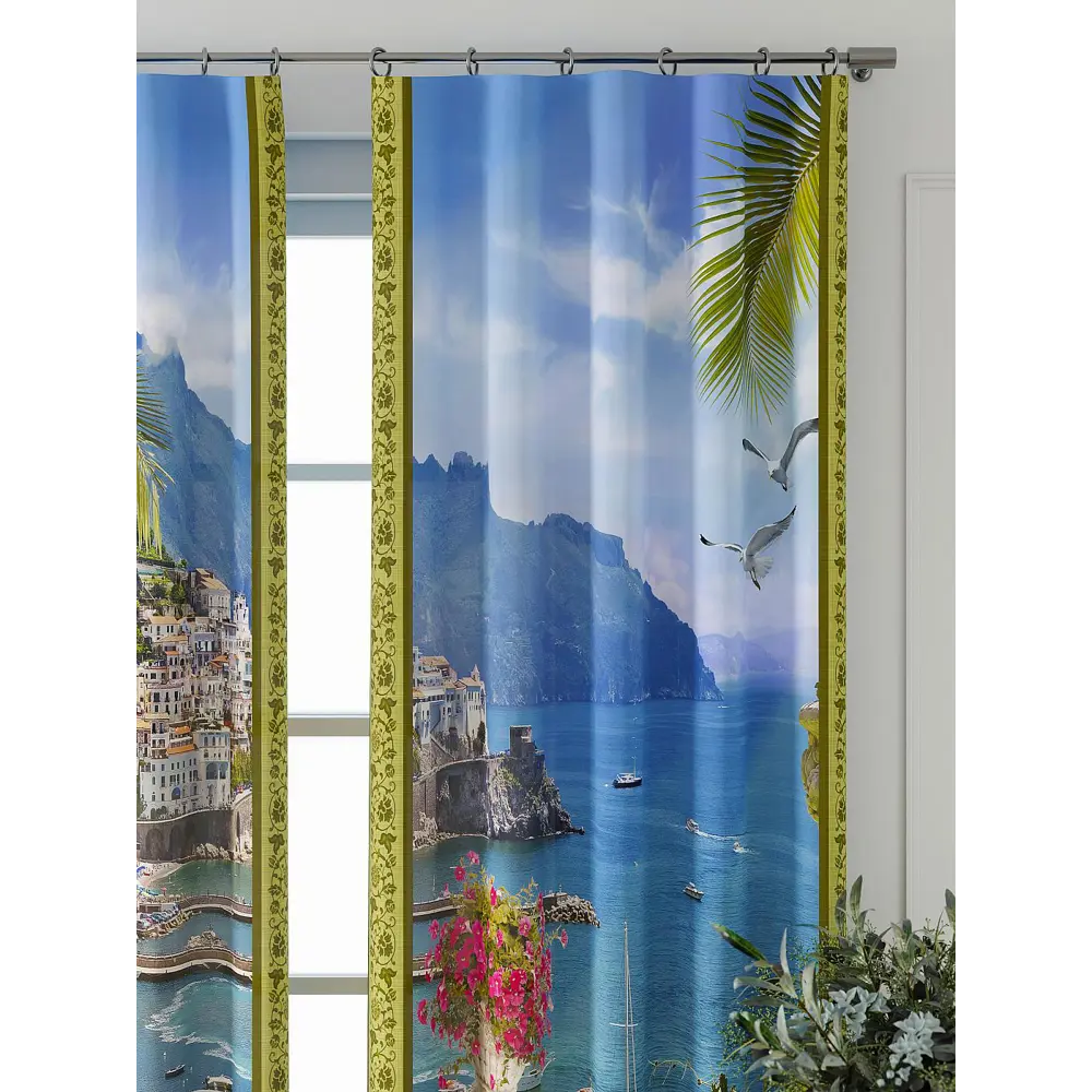 Фото 4 Комплект штор Comfy way Фриости - 52 - 260 см CW711052260-260 на шторной ленте 260x150 см цвет бежевый Фото 4 Комплект штор Comfy way Фриости - 52 - 260 см CW711052260-260 на шторной ленте 260x150 см цвет бежевый