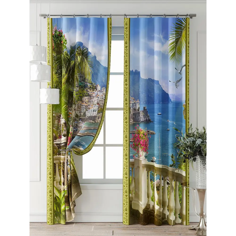 Фото 6 Комплект штор Comfy way Фриости - 52 - 260 см CW711052260-260 на шторной ленте 260x150 см цвет бежевый Фото 6 Комплект штор Comfy way Фриости - 52 - 260 см CW711052260-260 на шторной ленте 260x150 см цвет бежевый