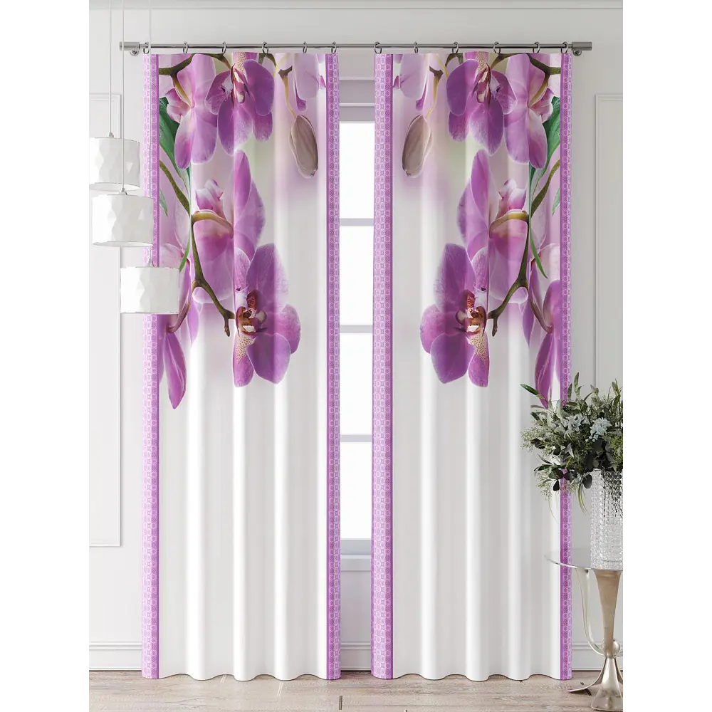 Фото 7 Комплект штор Comfy way Фриости - 56 - 260 см CW711056260-260 на шторной ленте 260x150 см цвет розовый Фото 7 Комплект штор Comfy way Фриости - 56 - 260 см CW711056260-260 на шторной ленте 260x150 см цвет розовый