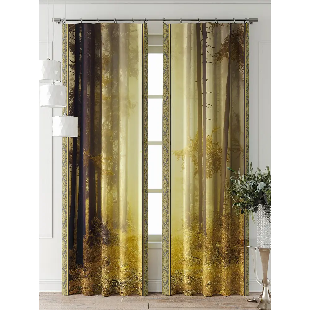 Фото 7 Комплект штор Comfy way Фриости - 60 - 260 см CW711060260-260 на шторной ленте 260x150 см цвет коричневый Фото 7 Комплект штор Comfy way Фриости - 60 - 260 см CW711060260-260 на шторной ленте 260x150 см цвет коричневый