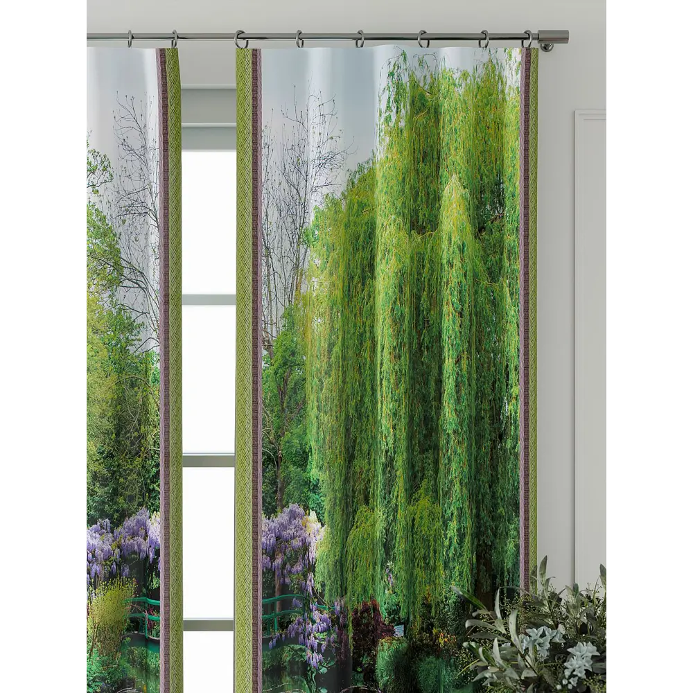 Фото 4 Комплект штор Comfy way Фриости - 61 - 260 см CW711061260-260 на шторной ленте 260x150 см цвет зеленый Фото 4 Комплект штор Comfy way Фриости - 61 - 260 см CW711061260-260 на шторной ленте 260x150 см цвет зеленый