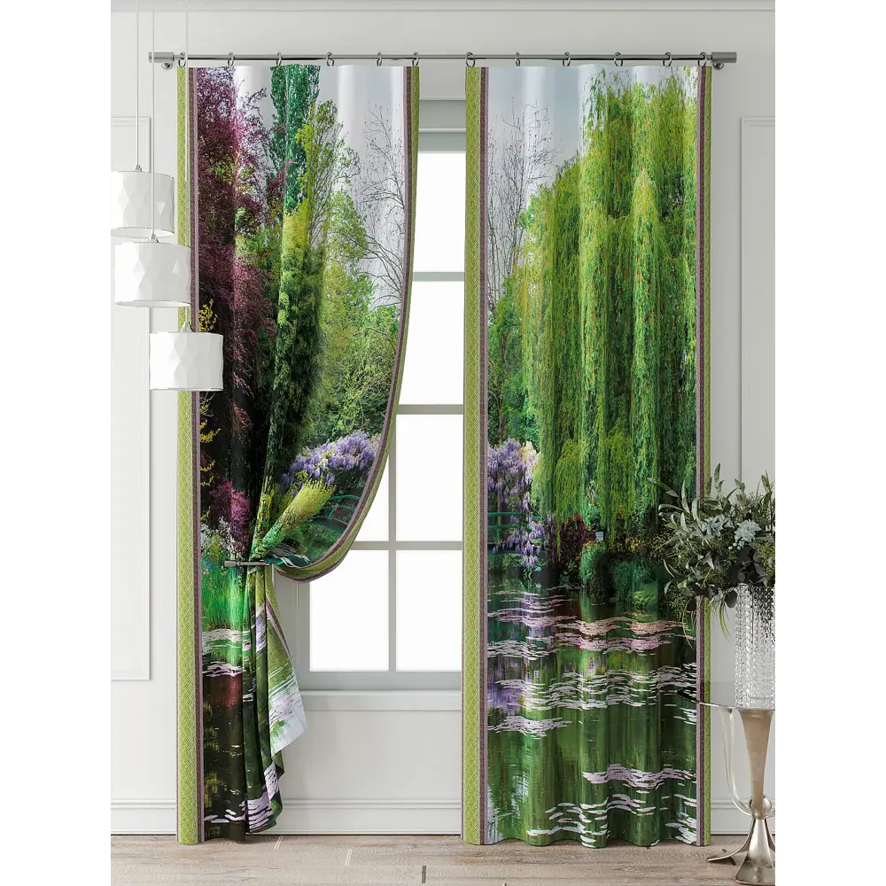 Фото 6 Комплект штор Comfy way Фриости - 61 - 260 см CW711061260-260 на шторной ленте 260x150 см цвет зеленый Фото 6 Комплект штор Comfy way Фриости - 61 - 260 см CW711061260-260 на шторной ленте 260x150 см цвет зеленый