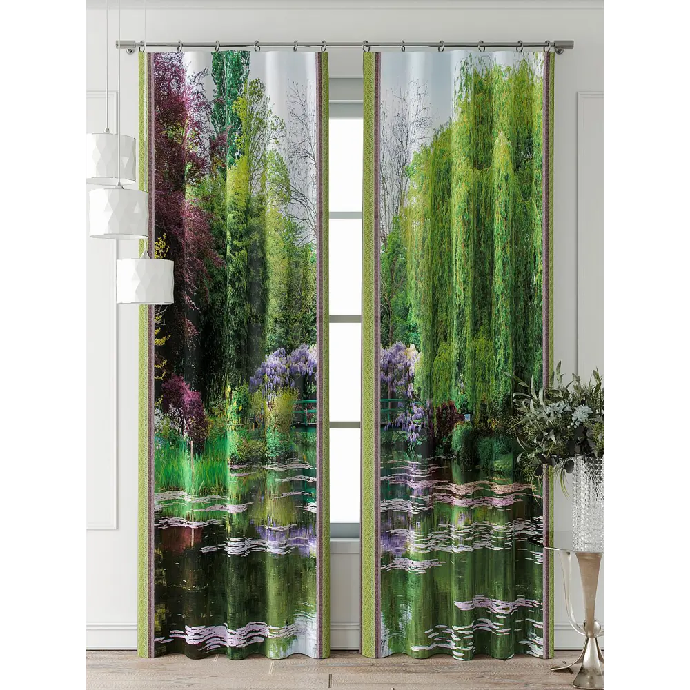 Фото 7 Комплект штор Comfy way Фриости - 61 - 260 см CW711061260-260 на шторной ленте 260x150 см цвет зеленый Фото 7 Комплект штор Comfy way Фриости - 61 - 260 см CW711061260-260 на шторной ленте 260x150 см цвет зеленый