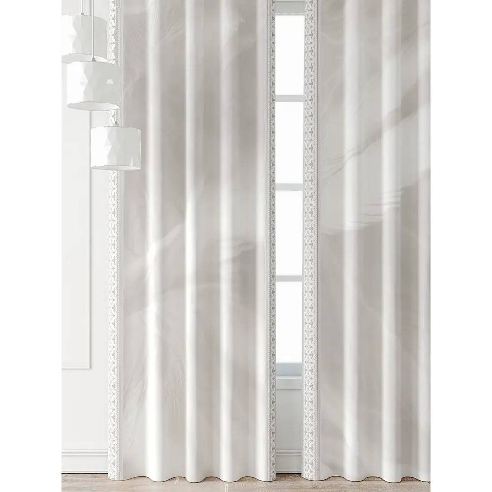 Фото 3 Комплект штор Comfy way Фриости - 66 - 260 см CW711066260-260 на шторной ленте 260x150 см цвет бежевый Фото 3 Комплект штор Comfy way Фриости - 66 - 260 см CW711066260-260 на шторной ленте 260x150 см цвет бежевый