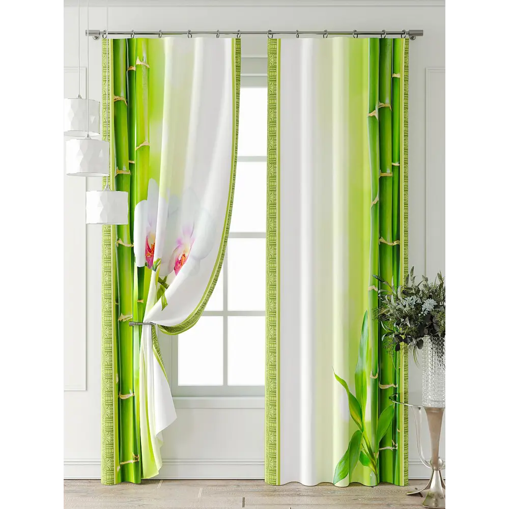 Фото 6 Комплект штор Comfy way Фриости - 70 - 260 см CW711070260-260 на шторной ленте 260x150 см цвет белый Фото 6 Комплект штор Comfy way Фриости - 70 - 260 см CW711070260-260 на шторной ленте 260x150 см цвет белый