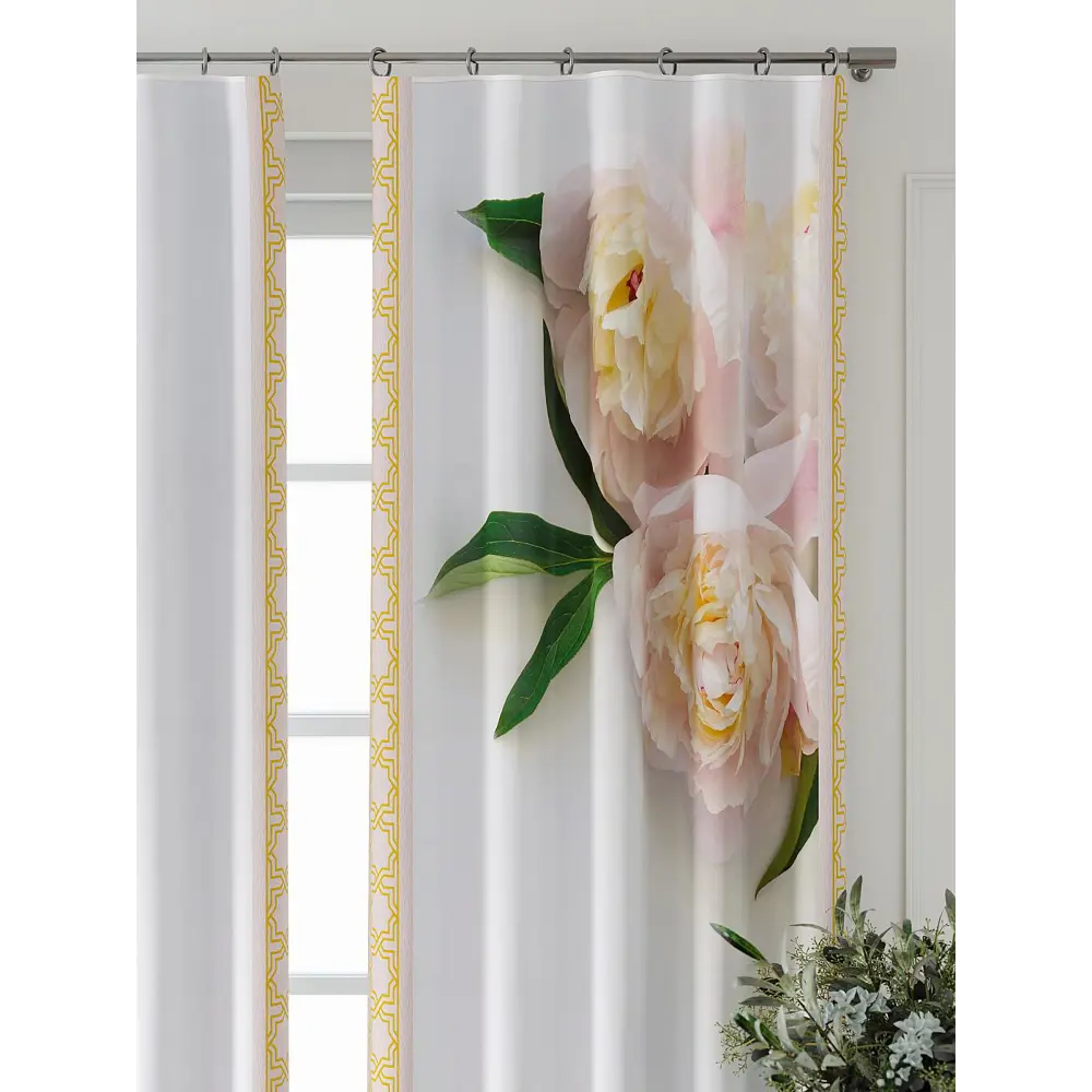 Фото 4 Комплект штор Comfy way Фриости - 72 - 260 см CW711072260-260 на шторной ленте 260x150 см цвет бежевый Фото 4 Комплект штор Comfy way Фриости - 72 - 260 см CW711072260-260 на шторной ленте 260x150 см цвет бежевый