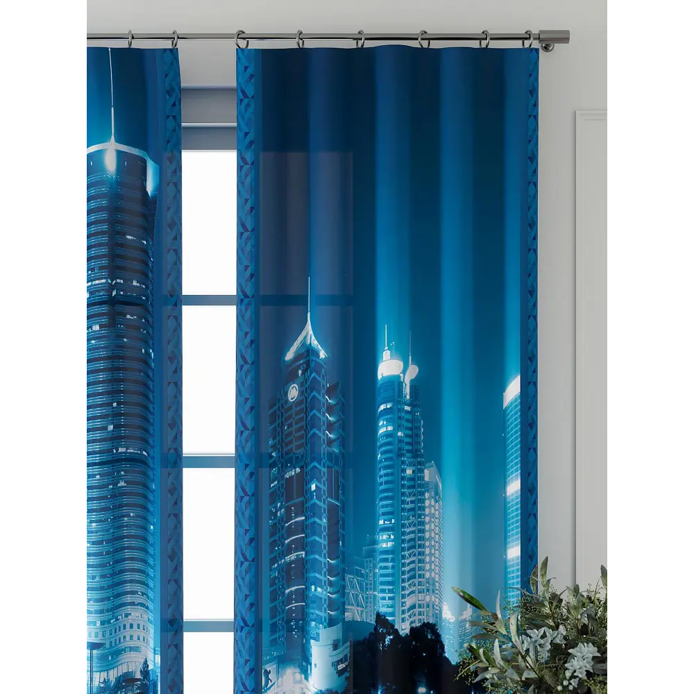 Фото 4 Комплект штор Comfy way Фриости - 00 - 260 см CW711000260-260 на шторной ленте 260x150 см цвет синий Фото 4 Комплект штор Comfy way Фриости - 00 - 260 см CW711000260-260 на шторной ленте 260x150 см цвет синий