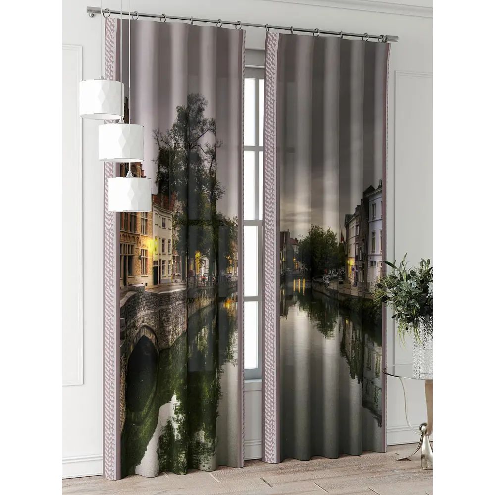 Фото 2 Комплект штор Comfy way Фриости - 07 - 240 см CW711007240-240 на шторной ленте 240x150 см цвет бежевый Фото 2 Комплект штор Comfy way Фриости - 07 - 240 см CW711007240-240 на шторной ленте 240x150 см цвет бежевый