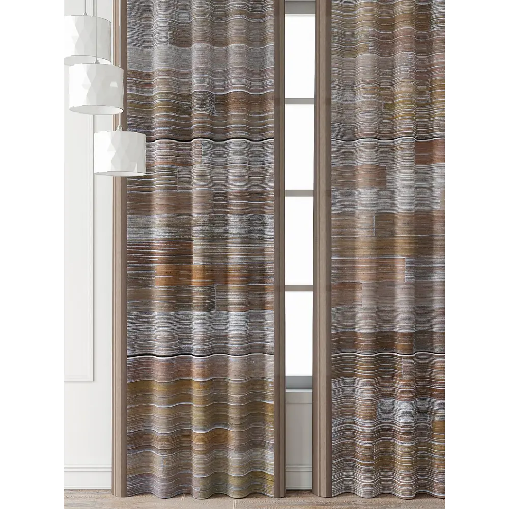 Фото 3 Комплект штор Comfy way Фриости - 09 - 240 см CW711009240-240 на шторной ленте 240x150 см цвет бежевый Фото 3 Комплект штор Comfy way Фриости - 09 - 240 см CW711009240-240 на шторной ленте 240x150 см цвет бежевый