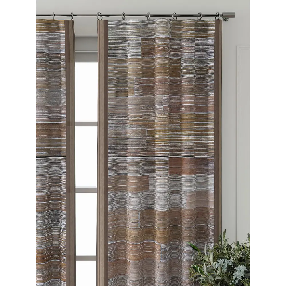 Фото 4 Комплект штор Comfy way Фриости - 09 - 240 см CW711009240-240 на шторной ленте 240x150 см цвет бежевый Фото 4 Комплект штор Comfy way Фриости - 09 - 240 см CW711009240-240 на шторной ленте 240x150 см цвет бежевый