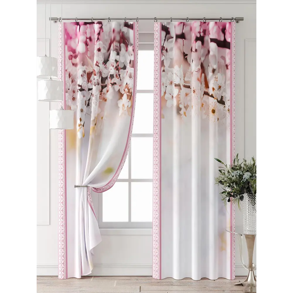 Фото 6 Комплект штор Comfy way Фриости - 43 - 240 см CW711043240-240 на шторной ленте 240x150 см цвет бежевый Фото 6 Комплект штор Comfy way Фриости - 43 - 240 см CW711043240-240 на шторной ленте 240x150 см цвет бежевый