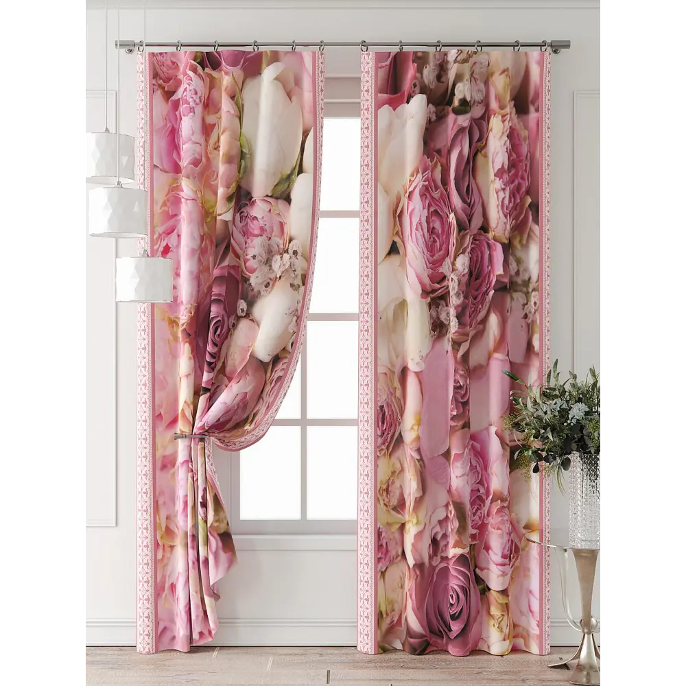 Фото 6 Комплект штор Comfy way Фриости - 54 - 240 см CW711054240-240 на шторной ленте 240x150 см цвет бежевый Фото 6 Комплект штор Comfy way Фриости - 54 - 240 см CW711054240-240 на шторной ленте 240x150 см цвет бежевый