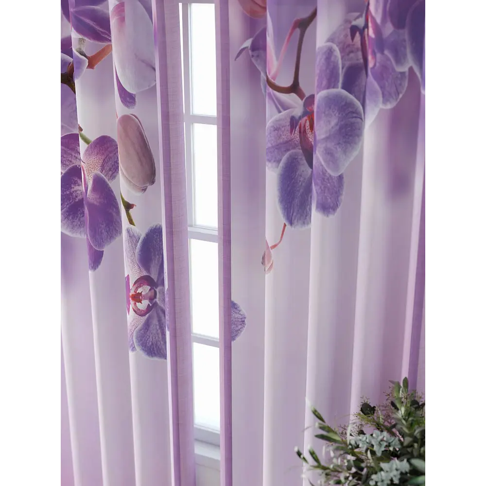 Фото 5 Комплект штор Comfy way Фриости - 55 - 240 см CW711055240-240 на шторной ленте 240x150 см цвет фиолетовый Фото 5 Комплект штор Comfy way Фриости - 55 - 240 см CW711055240-240 на шторной ленте 240x150 см цвет фиолетовый
