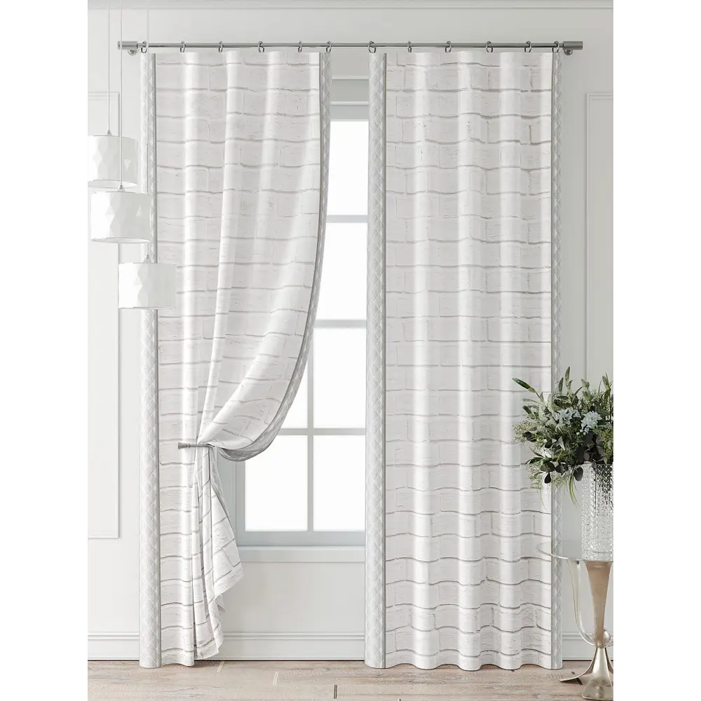 Фото 6 Комплект штор Comfy way Фриости - 59 - 240 см CW711059240-240 на шторной ленте 240x150 см цвет бежевый Фото 6 Комплект штор Comfy way Фриости - 59 - 240 см CW711059240-240 на шторной ленте 240x150 см цвет бежевый