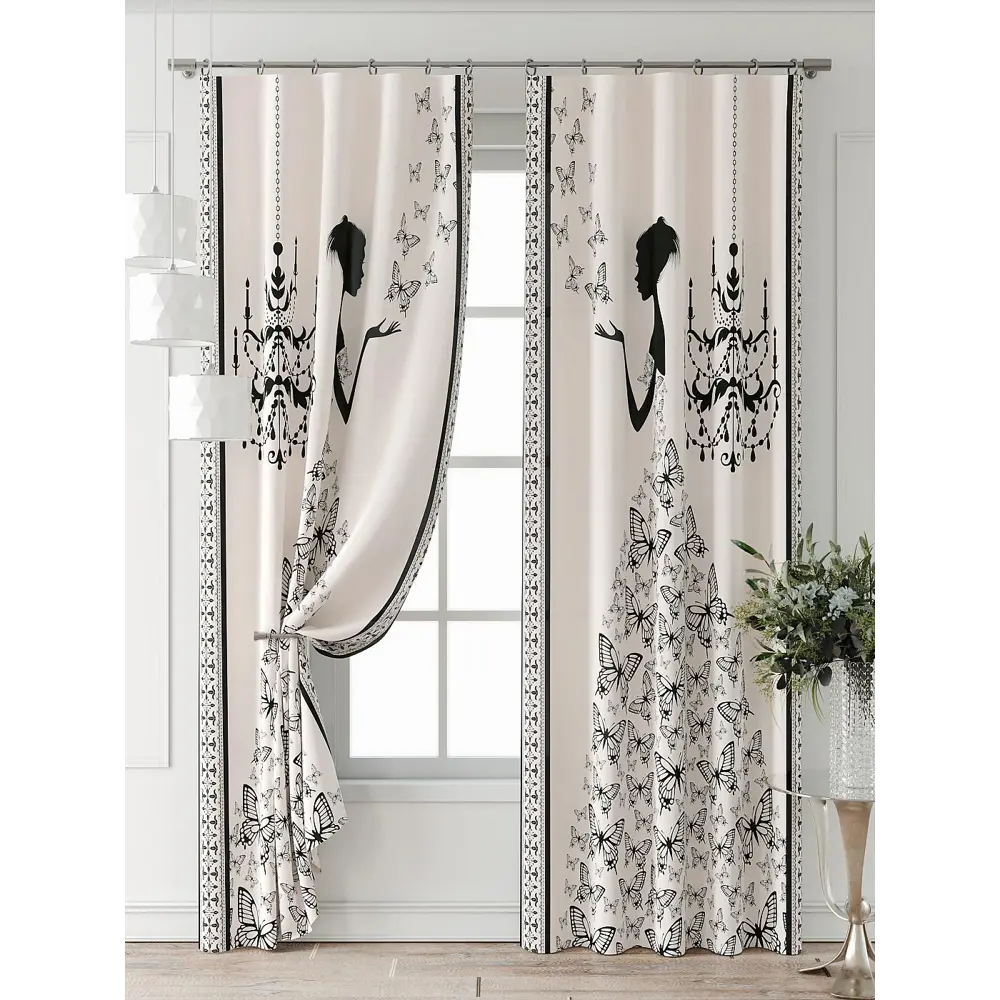 Фото 6 Комплект штор Comfy way Фриости - 71 - 240 см CW711071240-240 на шторной ленте 240x150 см цвет бежевый Фото 6 Комплект штор Comfy way Фриости - 71 - 240 см CW711071240-240 на шторной ленте 240x150 см цвет бежевый