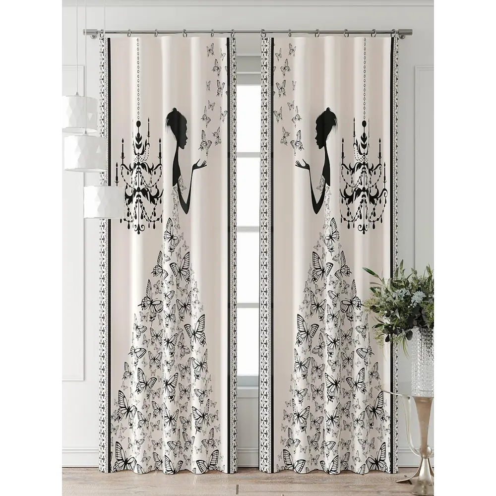 Фото 7 Комплект штор Comfy way Фриости - 71 - 240 см CW711071240-240 на шторной ленте 240x150 см цвет бежевый Фото 7 Комплект штор Comfy way Фриости - 71 - 240 см CW711071240-240 на шторной ленте 240x150 см цвет бежевый