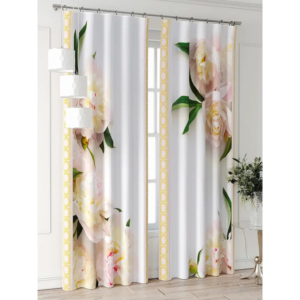 Фото 2 Комплект штор Comfy way Фриости - 72 - 240 см CW711072240-240 на шторной ленте 240x150 см цвет бежевый Фото 2 Комплект штор Comfy way Фриости - 72 - 240 см CW711072240-240 на шторной ленте 240x150 см цвет бежевый