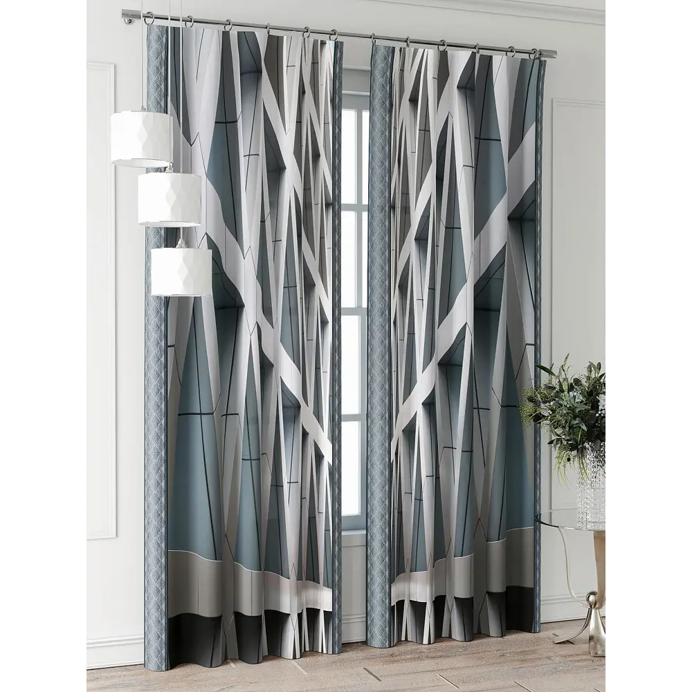 Фото 2 Комплект штор Comfy way Фриости - 67 - 260 см CW711067260-260 на шторной ленте 260x150 см цвет серый Фото 2 Комплект штор Comfy way Фриости - 67 - 260 см CW711067260-260 на шторной ленте 260x150 см цвет серый