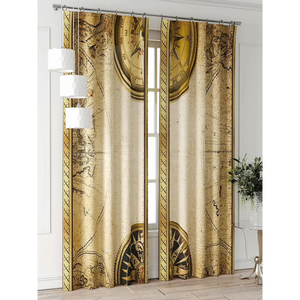 Фото 2 Комплект штор Comfy way Фриости - 18 - 240 см CW711018240-240 на шторной ленте 240x150 см цвет бежевый Фото 2 Комплект штор Comfy way Фриости - 18 - 240 см CW711018240-240 на шторной ленте 240x150 см цвет бежевый