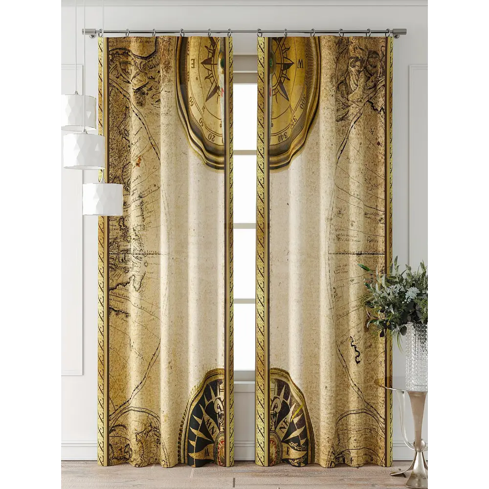 Фото 7 Комплект штор Comfy way Фриости - 18 - 240 см CW711018240-240 на шторной ленте 240x150 см цвет бежевый Фото 7 Комплект штор Comfy way Фриости - 18 - 240 см CW711018240-240 на шторной ленте 240x150 см цвет бежевый