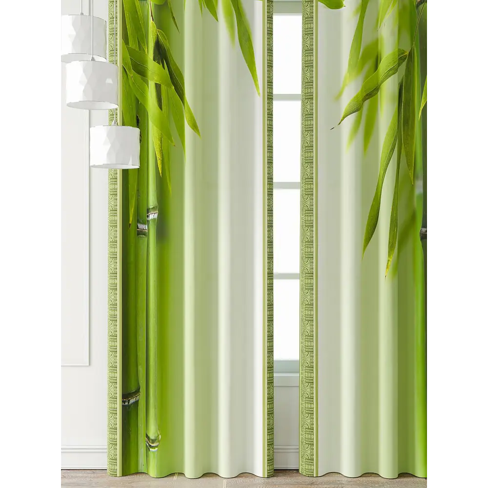 Фото 3 Комплект штор Comfy way Фриости - 39 - 240 см CW711039240-240 на шторной ленте 240x150 см цвет зеленый Фото 3 Комплект штор Comfy way Фриости - 39 - 240 см CW711039240-240 на шторной ленте 240x150 см цвет зеленый