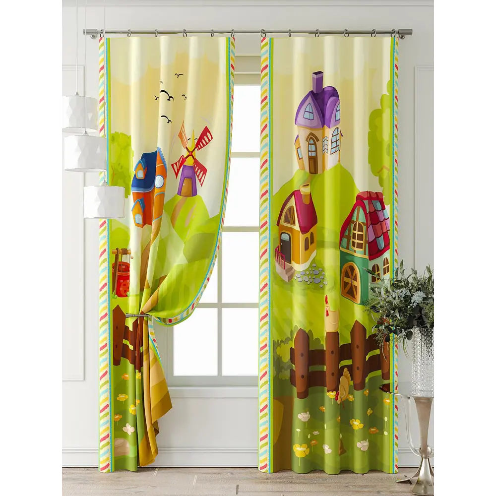 Фото 6 Комплект штор Comfy way Фриости - 45 - 240 см CW711045240-240 на шторной ленте 240x150 см цвет бежевый Фото 6 Комплект штор Comfy way Фриости - 45 - 240 см CW711045240-240 на шторной ленте 240x150 см цвет бежевый