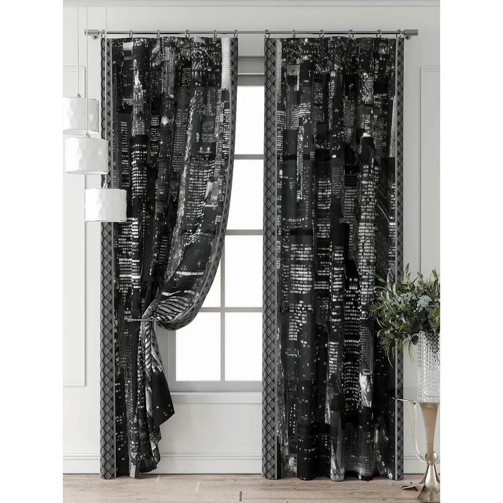Фото 6 Комплект штор Comfy way Фриости - 65 - 240 см CW711065240-240 на шторной ленте 240x150 см цвет серый Фото 6 Комплект штор Comfy way Фриости - 65 - 240 см CW711065240-240 на шторной ленте 240x150 см цвет серый