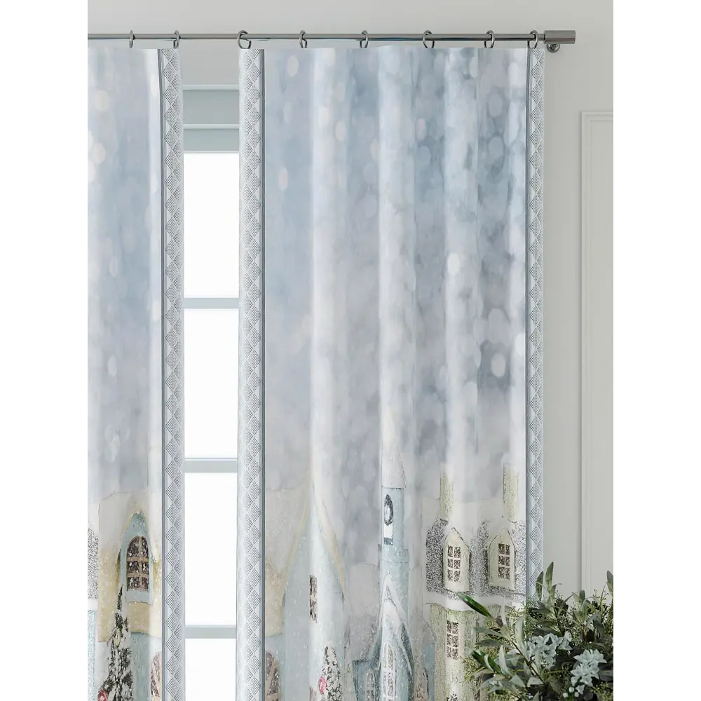 Фото 4 Комплект штор Comfy way Фриости - 68 - 240 см CW711068240-240 на шторной ленте 240x150 см цвет белый Фото 4 Комплект штор Comfy way Фриости - 68 - 240 см CW711068240-240 на шторной ленте 240x150 см цвет белый